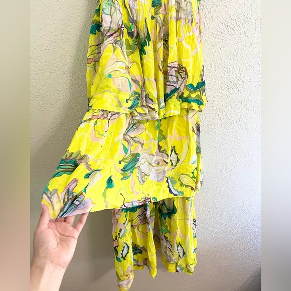 FARM Rio Yellow Jellyfish Bouquet Maxi Dress - Picture 5 of 9